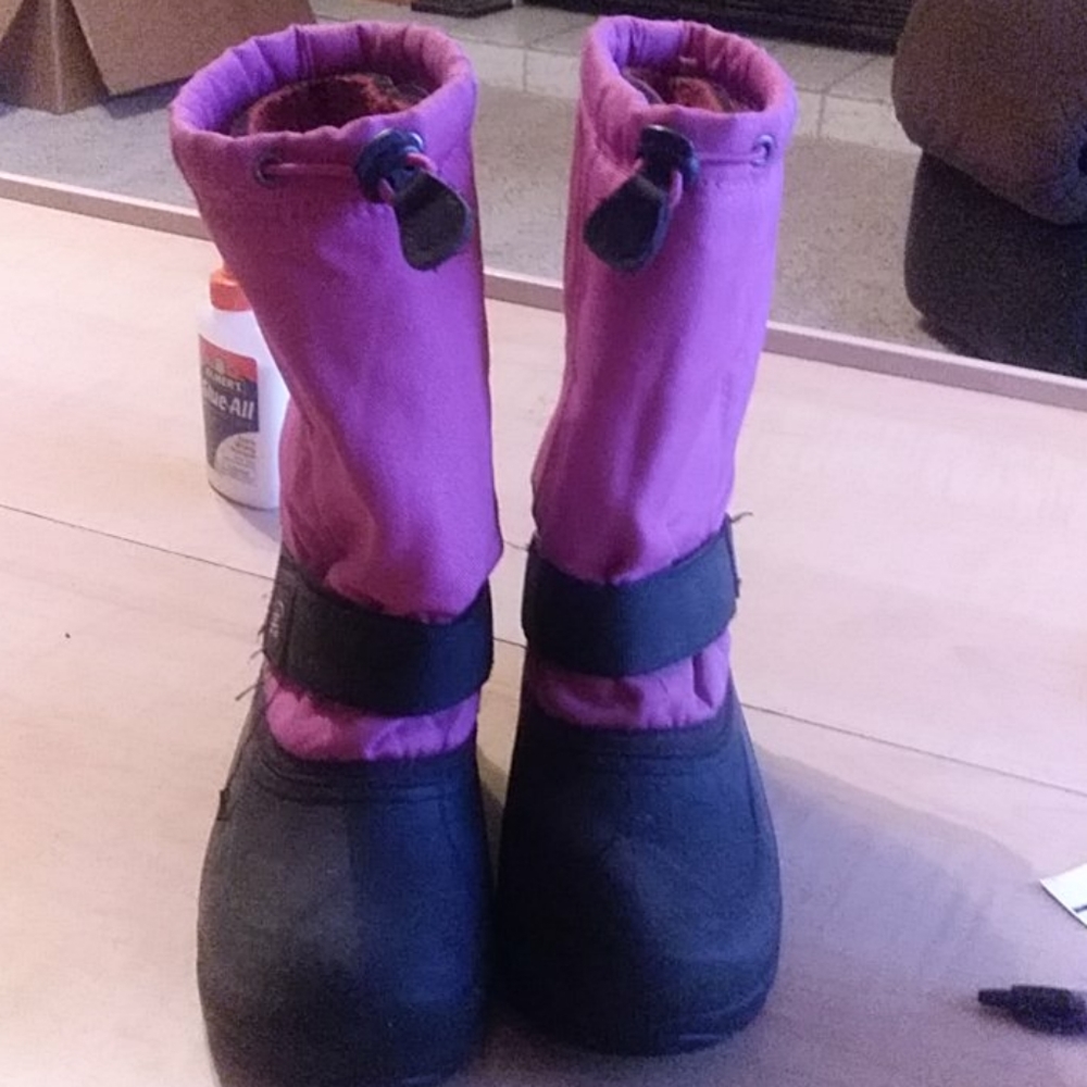 Girls kid snow boots